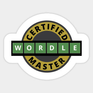 Certified Wordle Master - Wordle Sticker